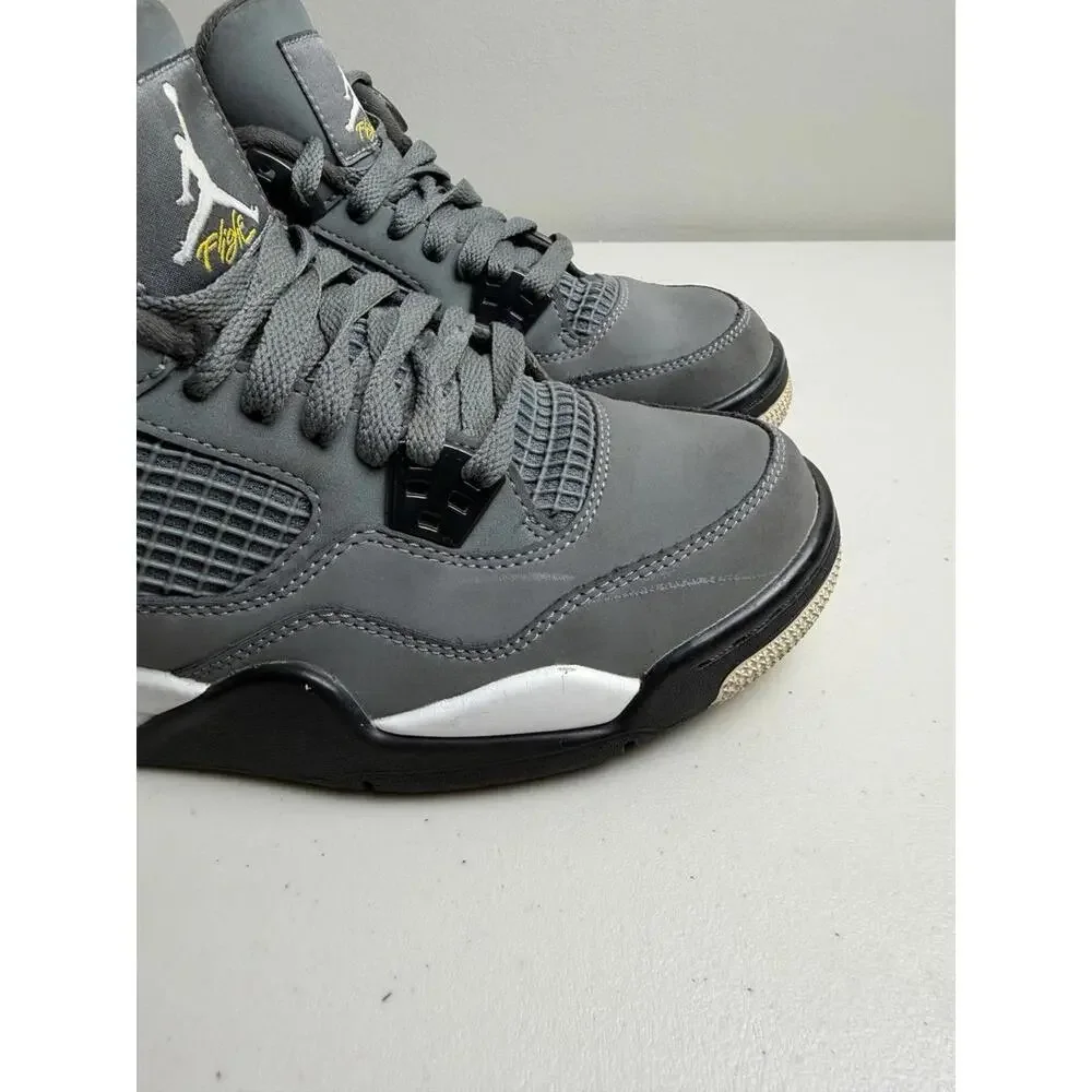 Jordan Retro 4 Grey Sneakers‎ Youth Size 5.5Y